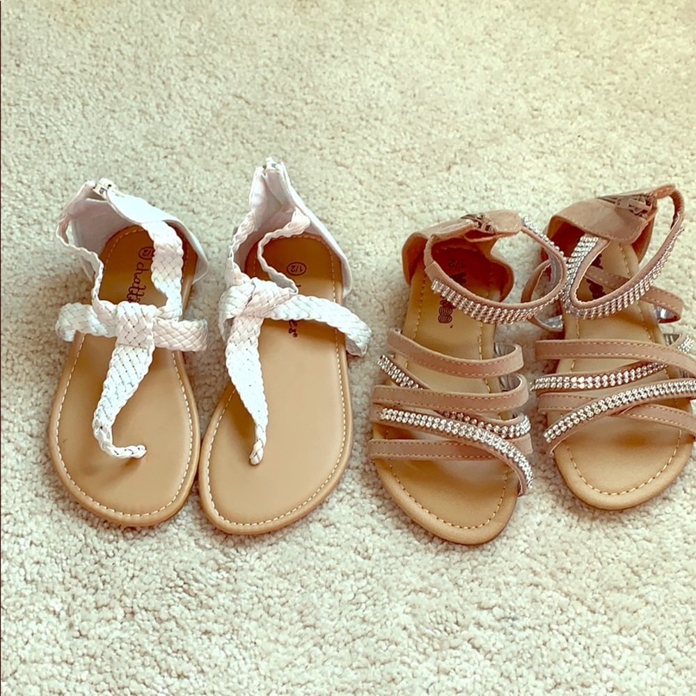EUC Girls sandal bundle size 1/2